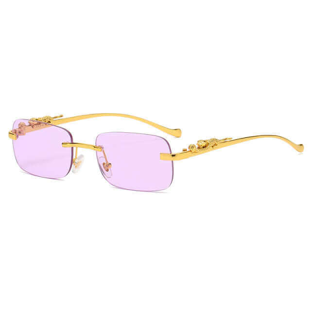 Lunettes vintage dorées