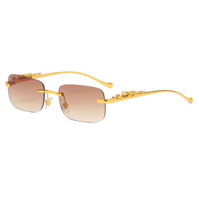 Lunettes vintage dorées