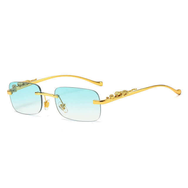 Lunettes vintage dorées