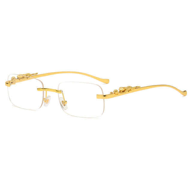 Lunettes vintage dorées