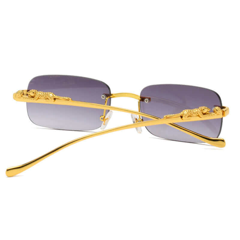 Lunettes vintage dorées