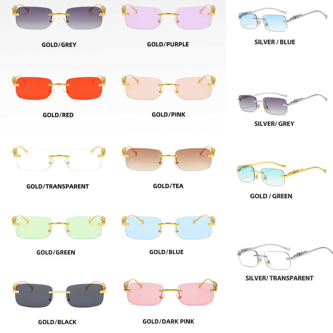 Lunettes vintage dorées