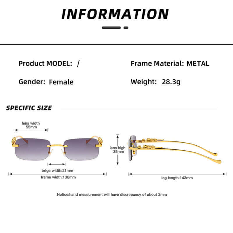 Lunettes vintage dorées