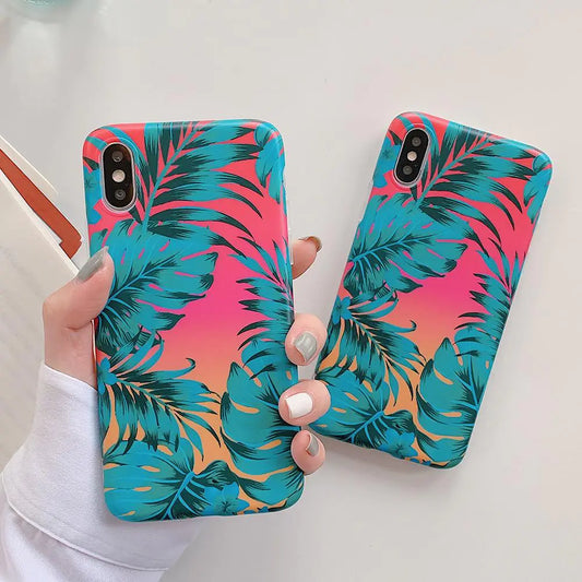 Funda Vintage Gradient Leaf